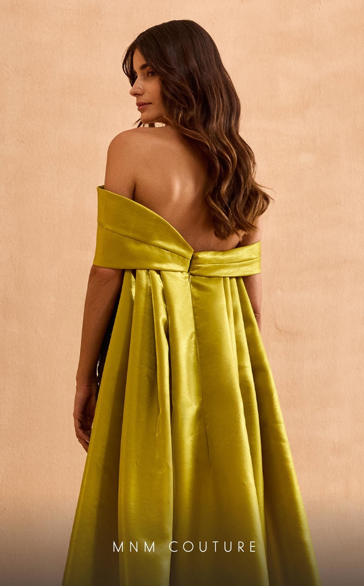 Formal Dresses Long Pleated Formal Slit Prom Dress Black/Lime