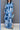 Formal Dresses Long Sleeve Parabola Cut Polyblend Dress Blue