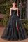 Prom Dresses Long Formal Ball Gown Layered Sequin Floral Prom Dress Black Nude