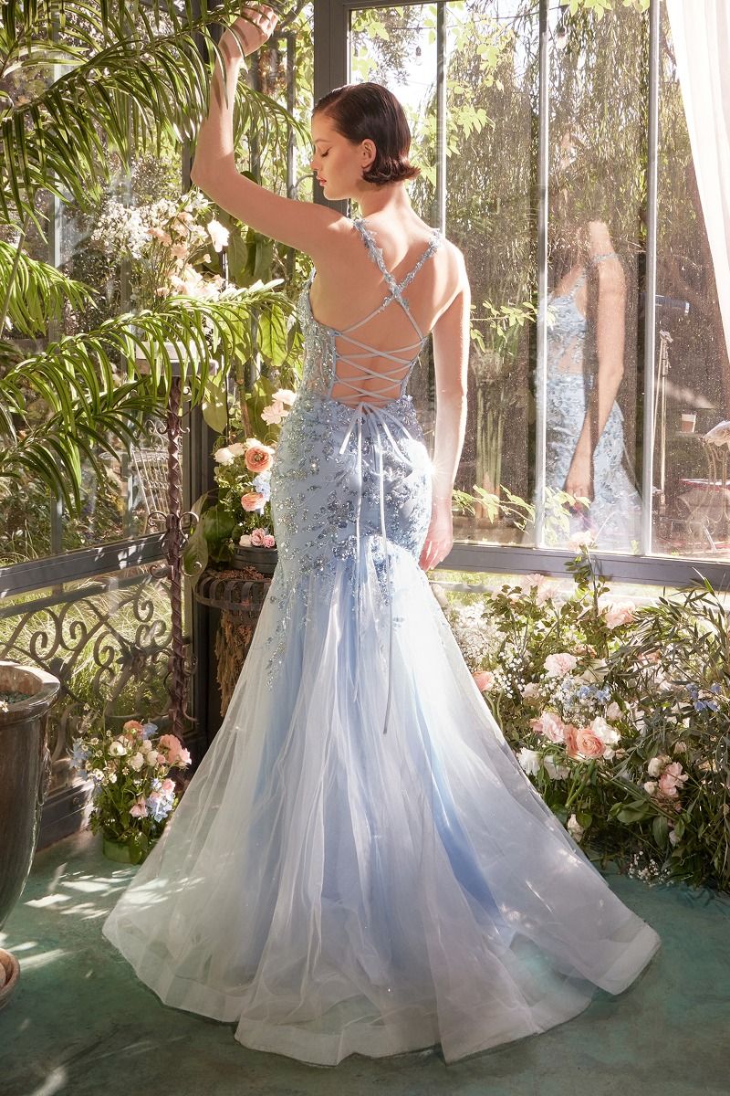 Prom Dresses Prom Mermaid Long Sequin Formal Dress LT Blue