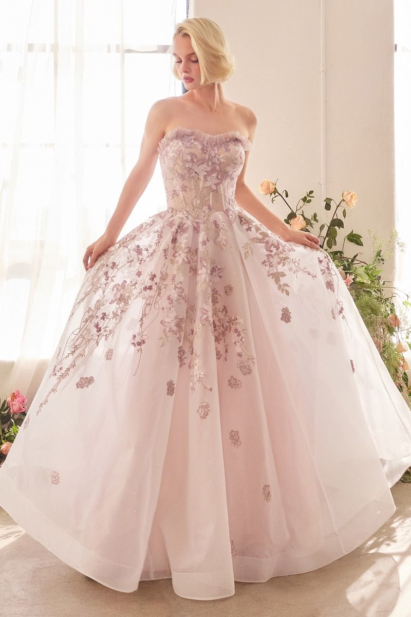Prom Dresses Long Formal A Line Corset Prom Dress Mauve