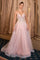 Andrea & Leo A1477 Long Formal Floral Printed Prom Dress