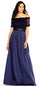 Adrianna Papell Long Formal Dress Taffeta Ball Gown - The Dress Outlet Adrianna Papell