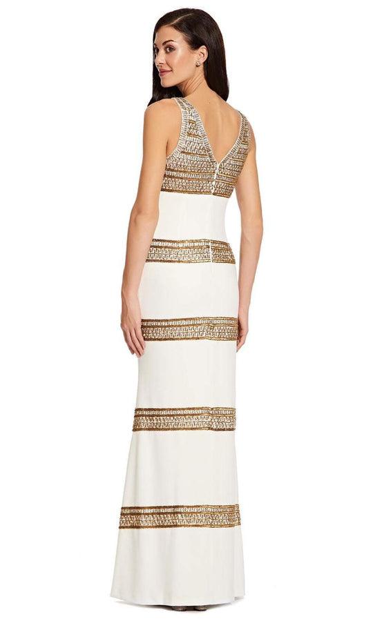 Adrianna Papell Formal Long Fitted Dress AP1E206786 - The Dress Outlet