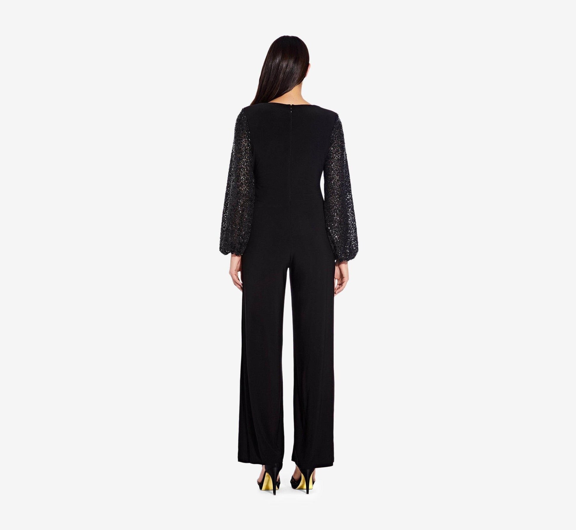 Adrianna Papell  Formal Ruched Jumpsuit AP1E206642 - The Dress Outlet