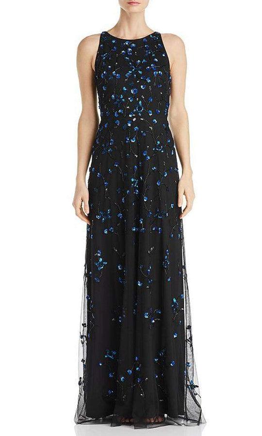 Adrianna Papell Long Formal Floral Gown AP1E205920 - The Dress Outlet