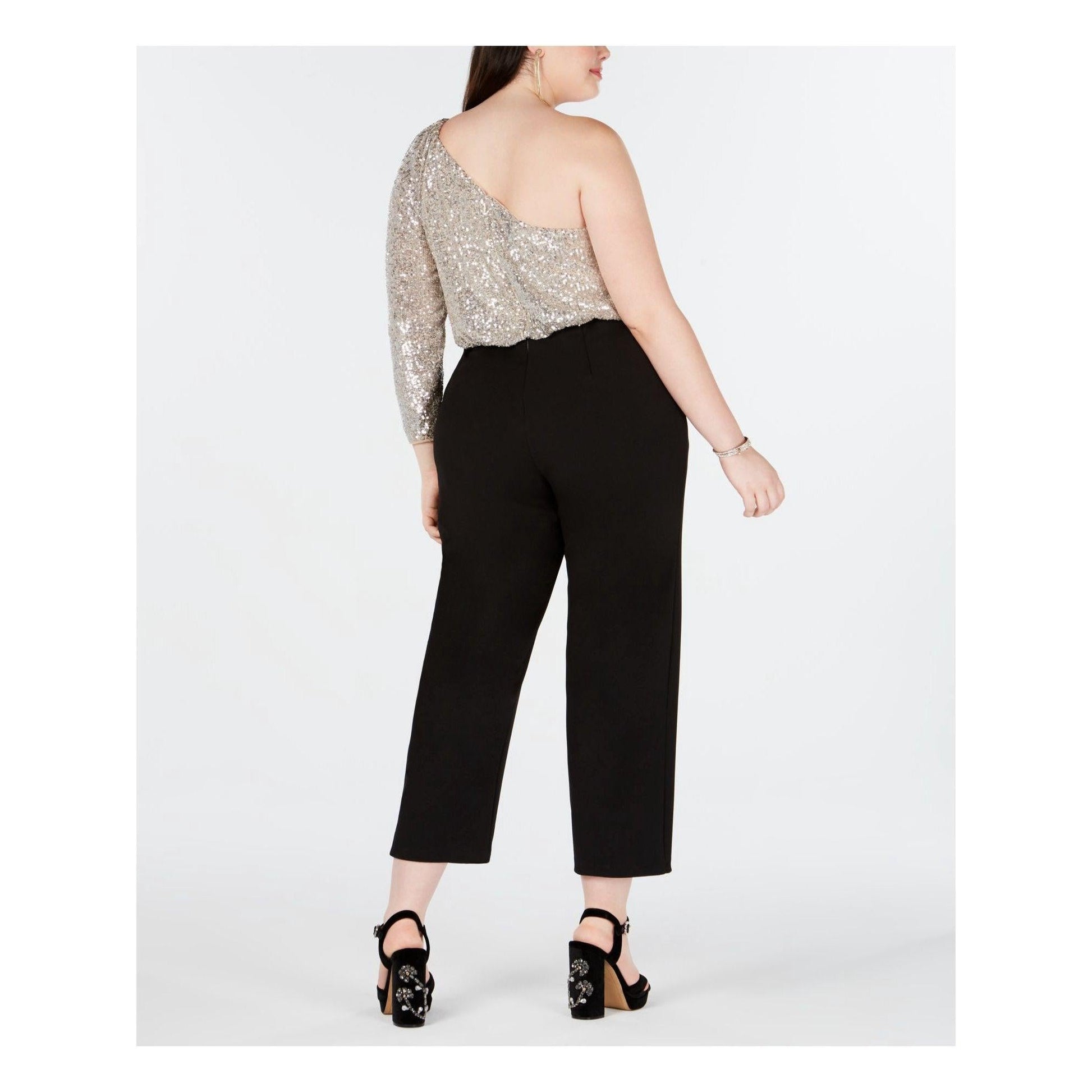 Adrianna Papell Plus Size Jumpsuit AP1E205740 W - The Dress Outlet