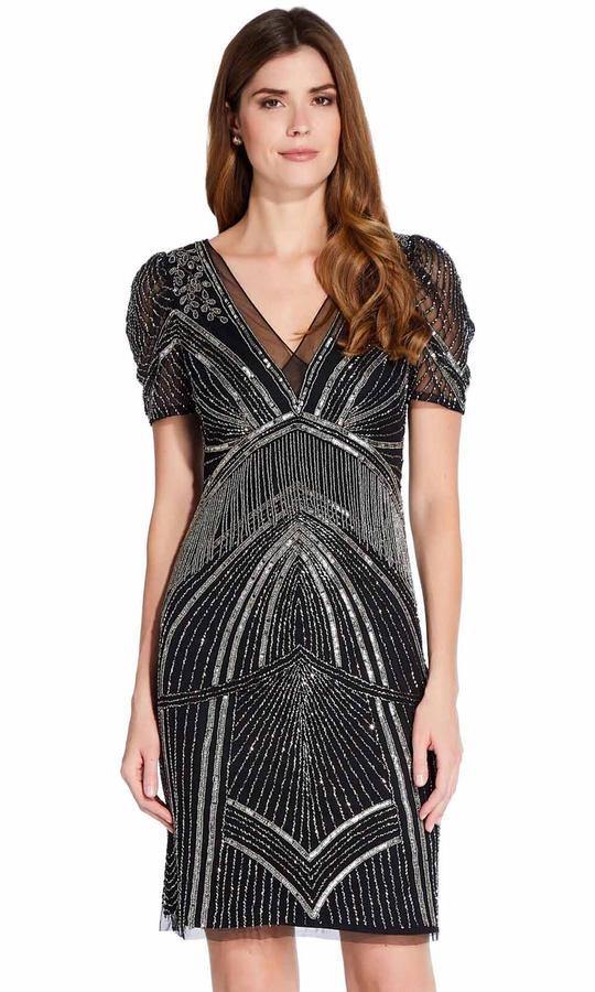 Adrianna Papell  Short Sheath Dress  AP1E205816 - The Dress Outlet