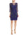 Aidan by Aidan Mattox 3/4 Sleeve Short Cocktail Dress - The Dress Outlet Aidan Mattox