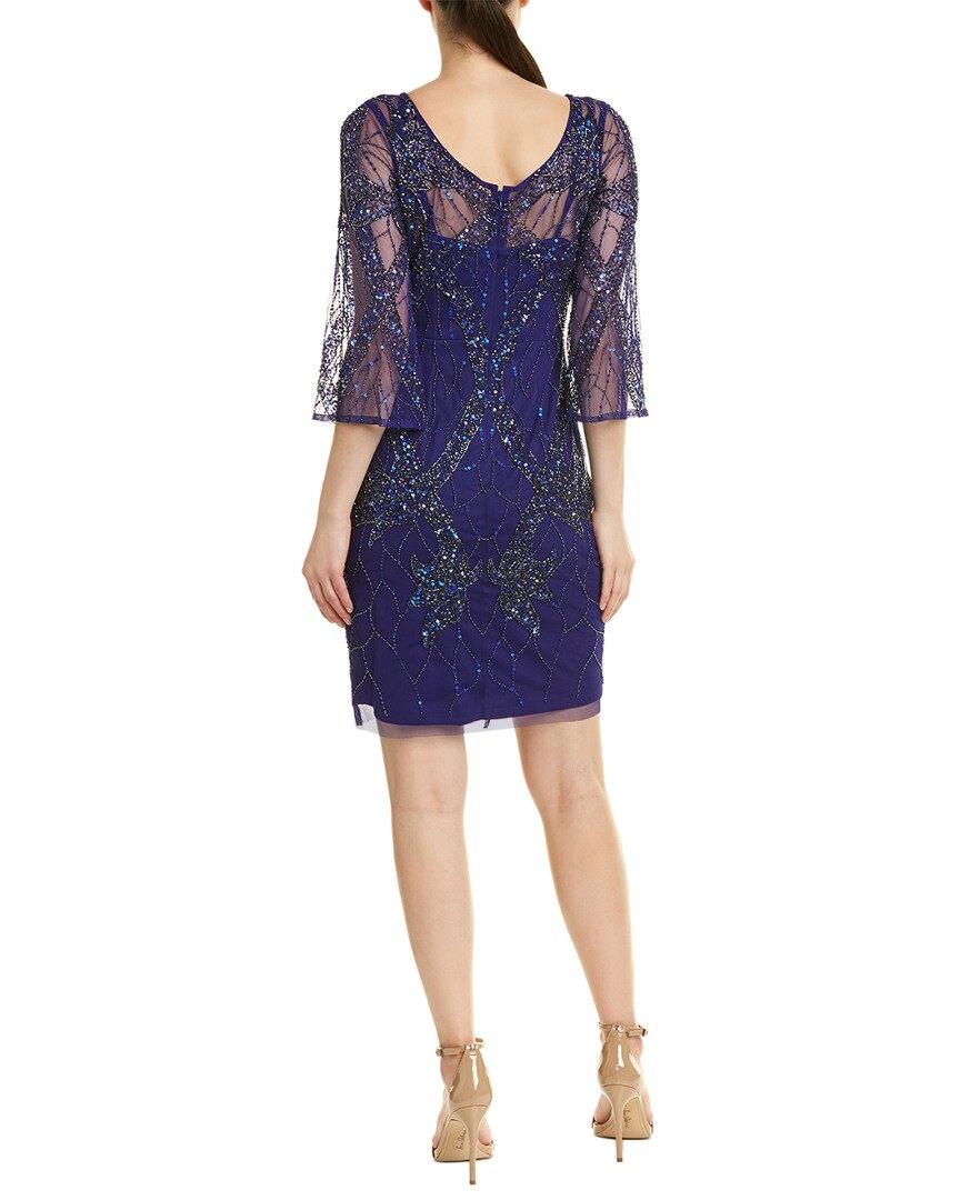 Aidan by Aidan Mattox 3/4 Sleeve Short Cocktail Dress - The Dress Outlet Aidan Mattox