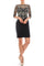 Aidan Mattox Short 3/4 Sleeve Dress MD1E201081 - The Dress Outlet