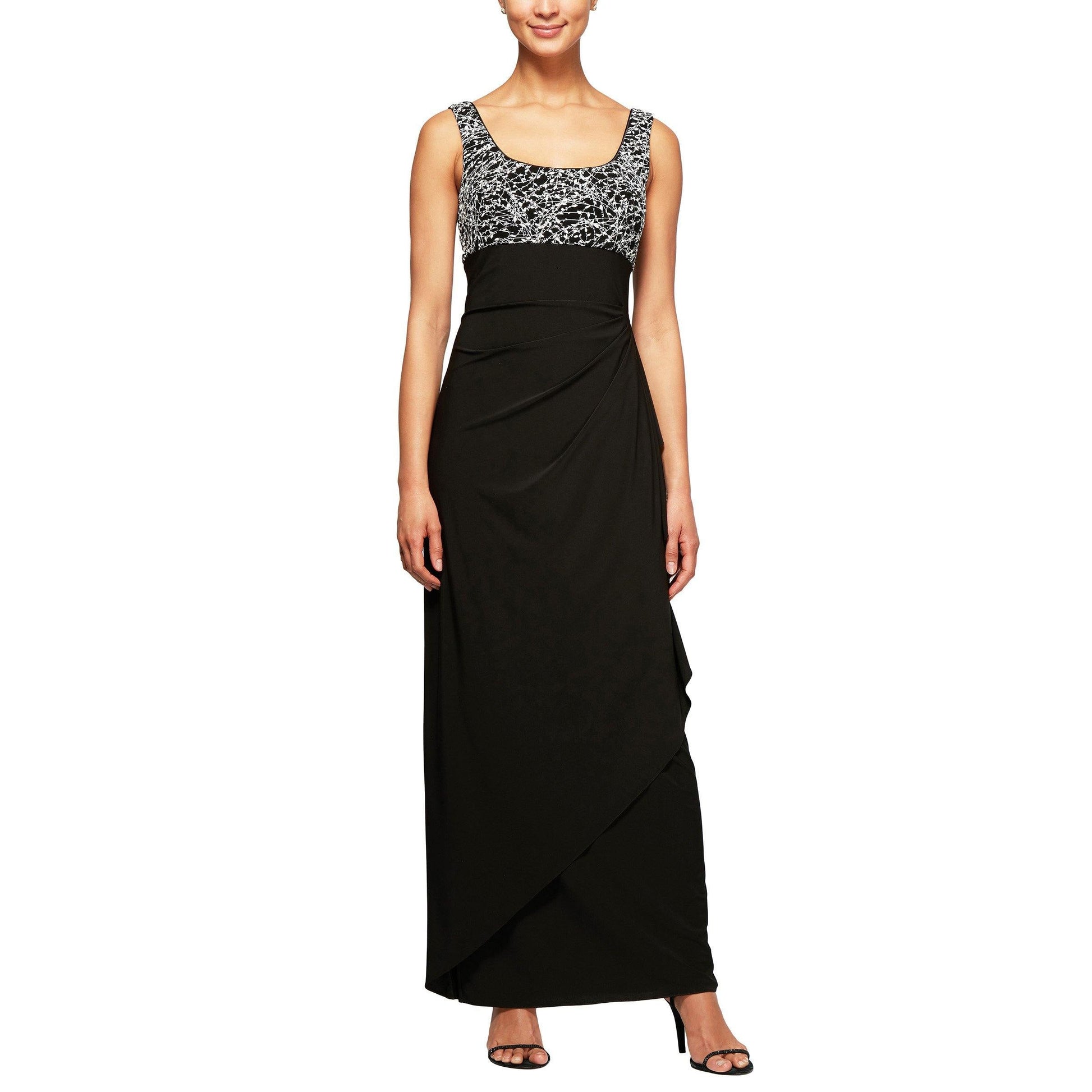 Alex Evenings Long Formal Bolero Dress 1211421 - The Dress Outlet