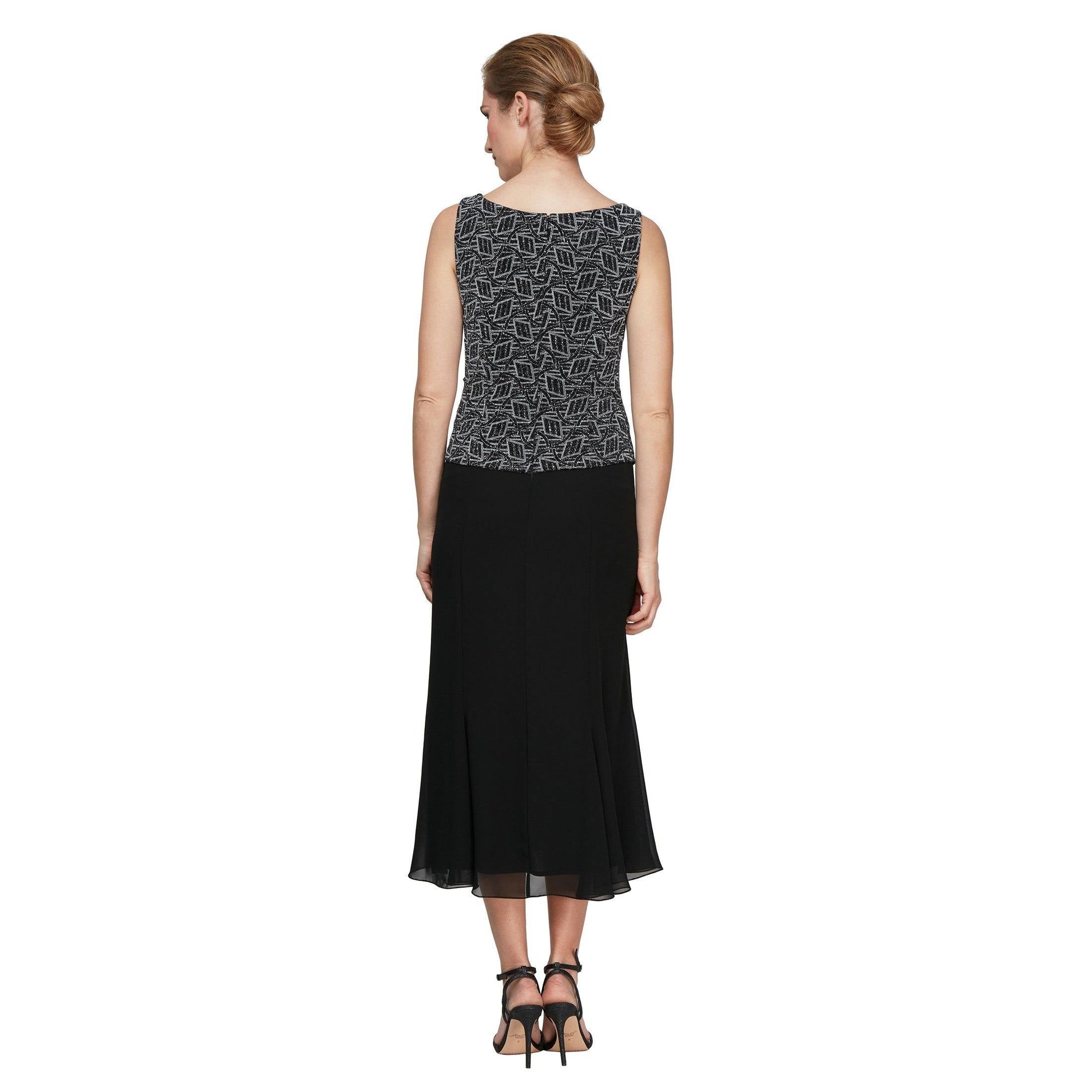 Alex Evenings Tea Length Jacket Dress 8127549 - The Dress Outlet