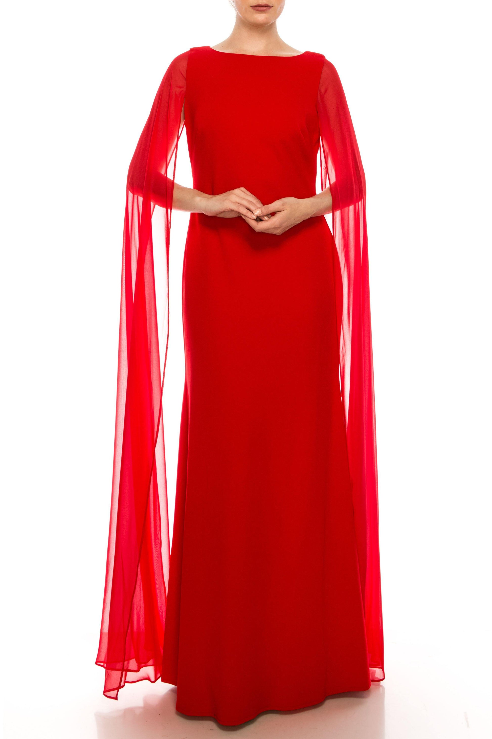 Alex Evenings Long Formal Chiffon Dress 8160255 - The Dress Outlet