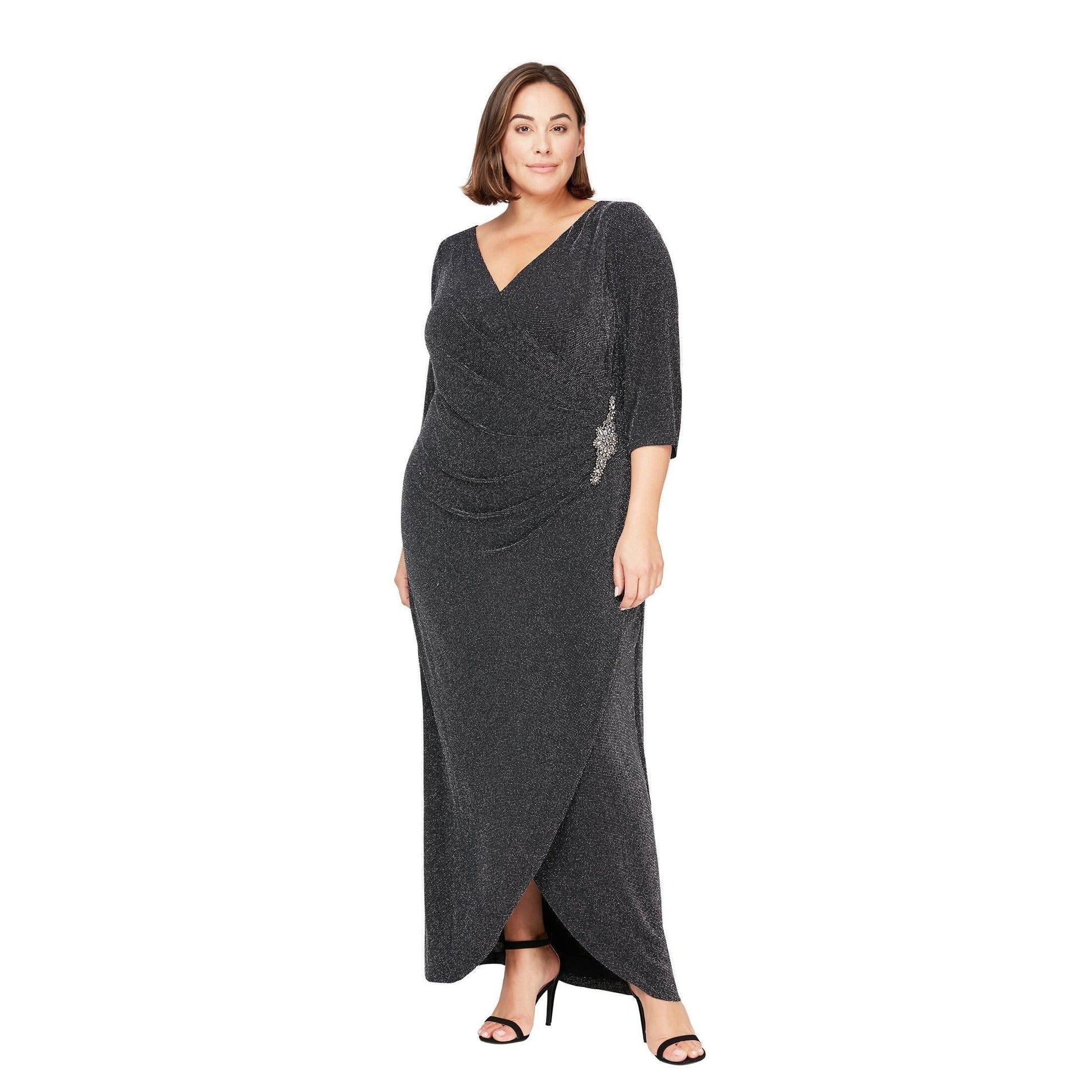 Alex Evenings Long Plus Size Formal Dress 8427560 - The Dress Outlet