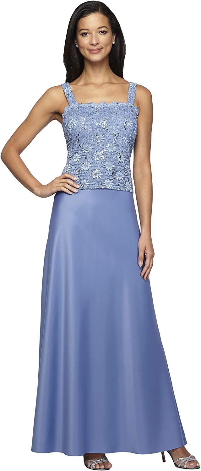 Alex Evenings Long Mother of the Bride Dress 1121198 - The Dress Outlet