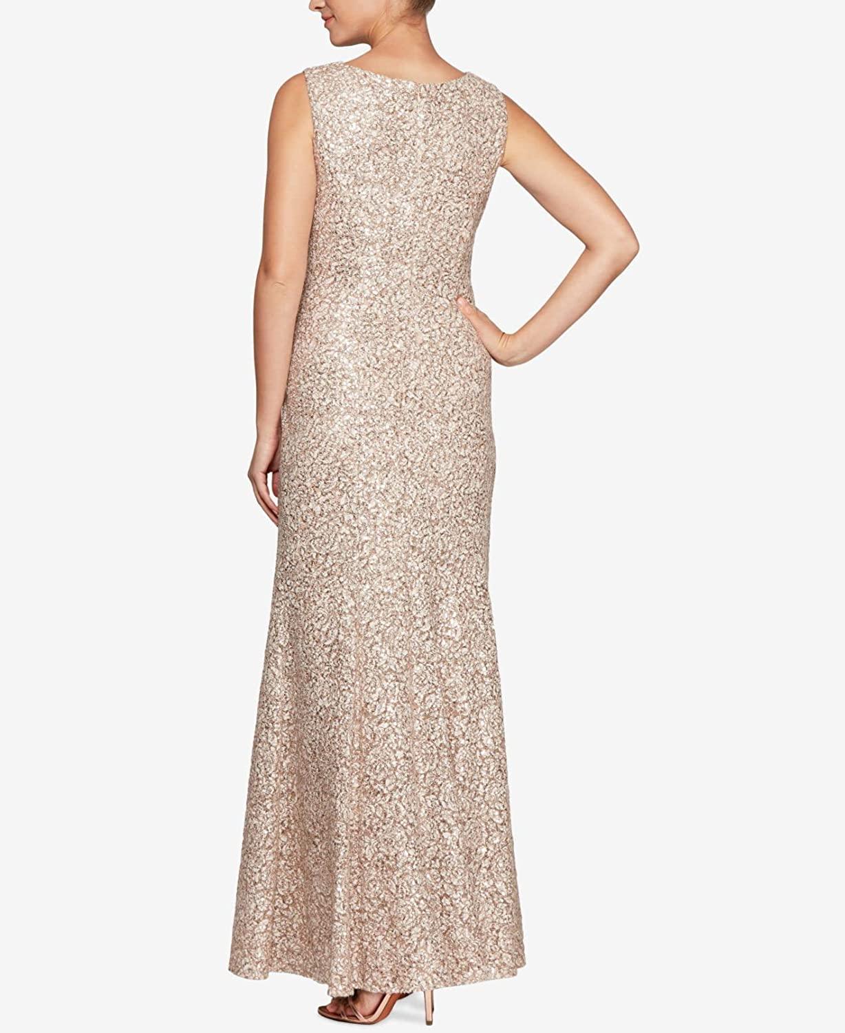 Alex Evenings Long Sleeveless Formal Dress 1121979 - The Dress Outlet