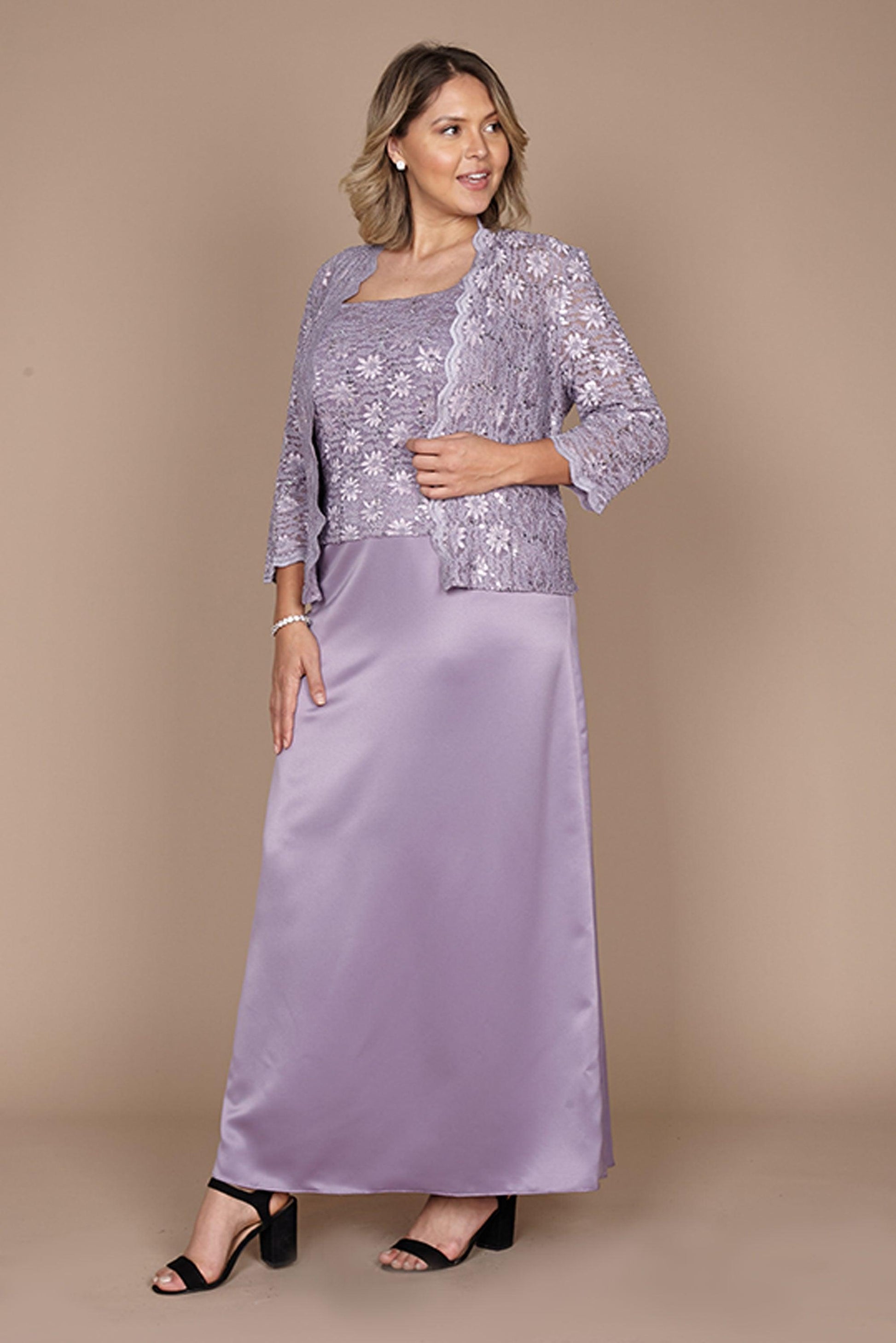 Alex Evenings Plus Size Long Formal Dress 4121198 - The Dress Outlet