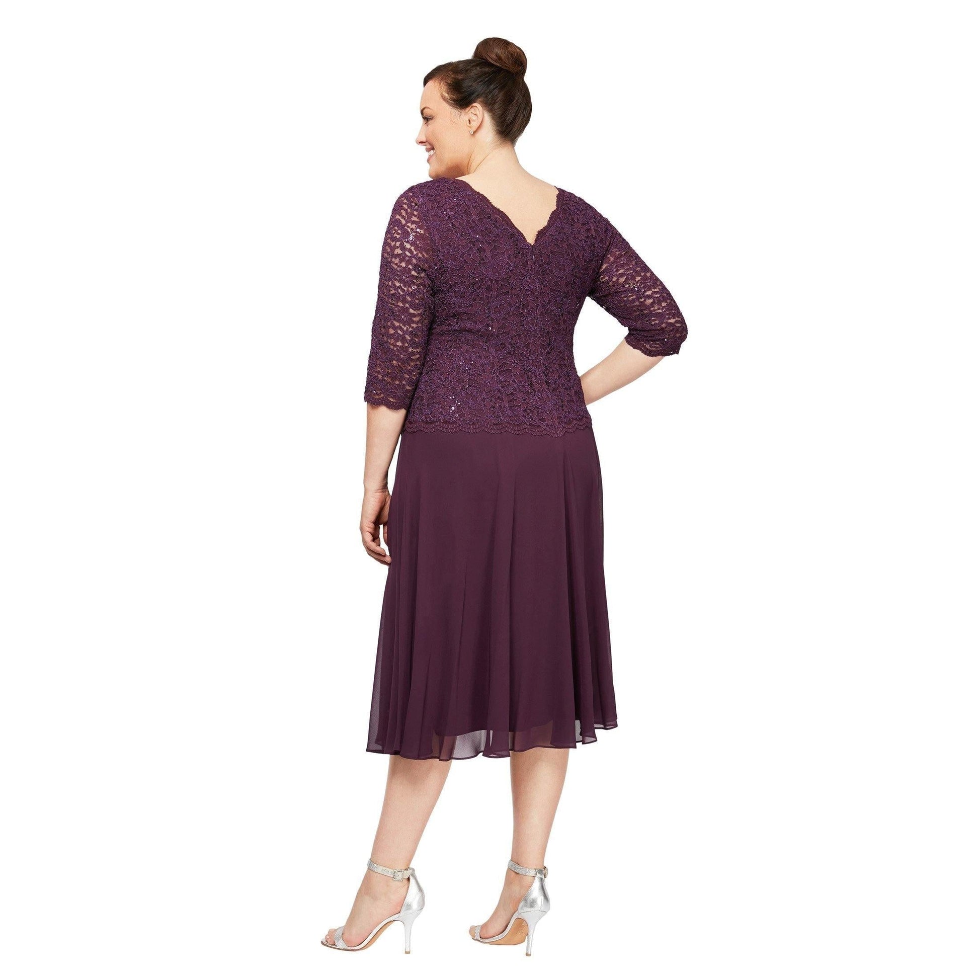 Alex Evenings Short Mother of the Bride Dress 4121796 - The Dress Outlet
