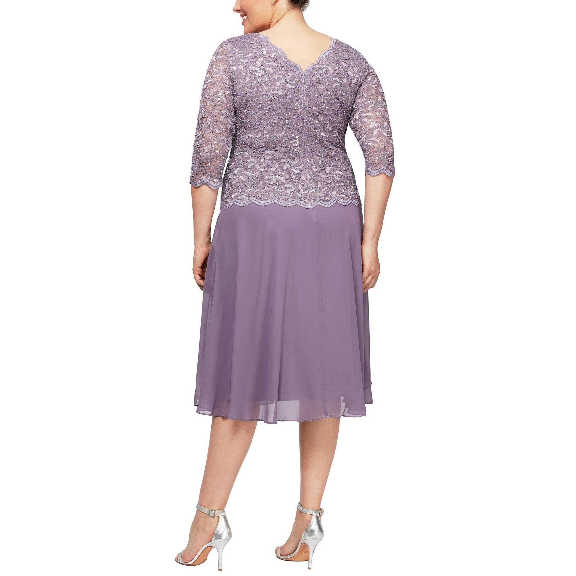 Alex Evenings Short Mother of the Bride Dress 4121796 - The Dress Outlet