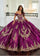 Quinceniera Dresses Beaded Ball Gown Long Quinceanera Dress   Sangria