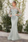 Andrea & Leo A0997 Long Sleeve Pearl Prom Dress Evening Gown Sage