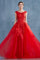 Andrea & Leo CDA0257 Rouge Lace Portrait Long Prom Gown Red