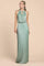 Andrea & Leo CDA0500 Grecian Metalic Long Prom Dress Sage