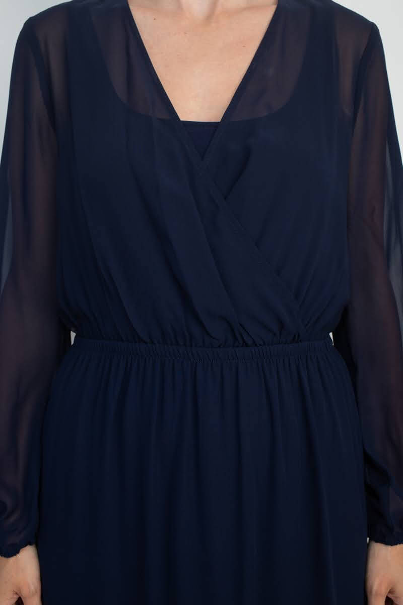 Adrianna Papell AP1D104303 Long Sleeve Evening Formal Dress
