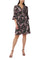 Cocktail Dresses Short Cocktail Floral Print Dress Black Multi