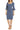 Cocktail Dresses Pleated Short Metallic Cocktail Dress Steel Blue