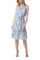 Cocktail Dresses Short Cocktail Floral Print Midi Dress Blue Multi