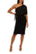 Cocktail Dresses Short Cocktail Bodycon Cape Dress Black