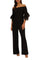 Jumpsuit Long Formal Flounce Sleeve  Jumpsuit Black