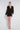 Cocktail Dresses Short V Neck Long Sleeve Mini Dress Black