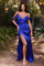 LaDivine BD109 Long Formal Off Shoulder Prom Satin Dress