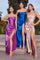 Prom Dresses Fitted Long Evening Gown Dusty Rose