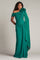 Prom Dresses Long Formal Pleated Prom Slit Dress Emerald