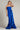 Prom Dresses Formal Long Slit Prom Ruffle Dress Mystic Blue