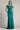 Prom Dresses Fitted Long Formal Pleated Slit Prom Dress Emerald