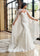 Wedding Dresses Long Glitter Lace Wedding Dress White