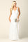 Bridal Long Sleeveless Lace Wedding Dress - The Dress Outlet