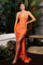 LaDivine C142 Long Spaghetti Straps Evening Dress