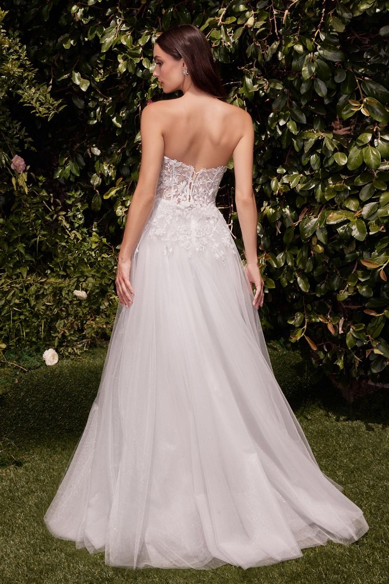 Wedding Dresses A Line Long Lace Wedding Dress Off White