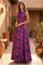 Formal Printed Floral Patterned Evening Dress – Magenta