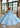 Quinceniera Dresses Sweet 16 Long Floral Beaded Quinceanera Dress Powder Blue