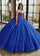 Quinceniera Dresses Beaded Lace Long Quinceanera Dress Ball Gown Royal