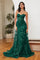 LaDivine CB046 Long Floral Prom Dress Rose Gold