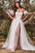 LaDivine CB080W Strapless Floral Wedding Dress