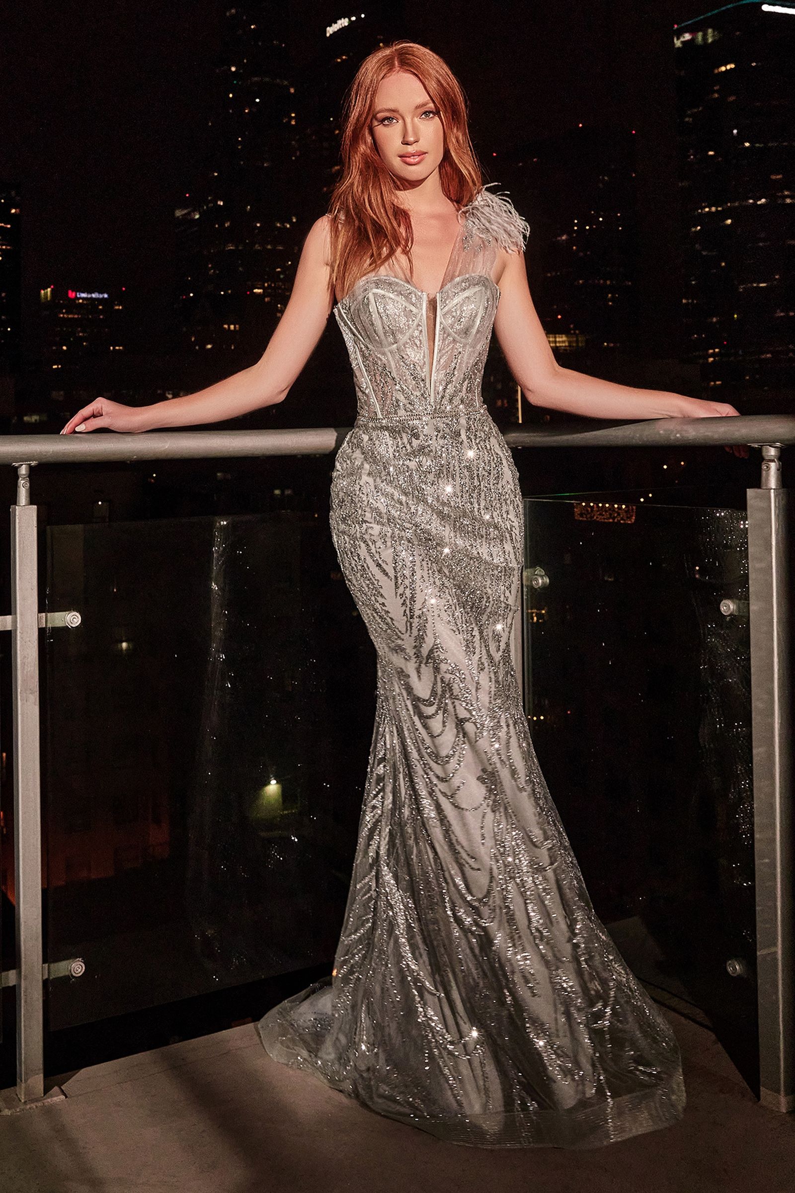 LaDivine CB087 Formal Sleeveless Long Prom Gown